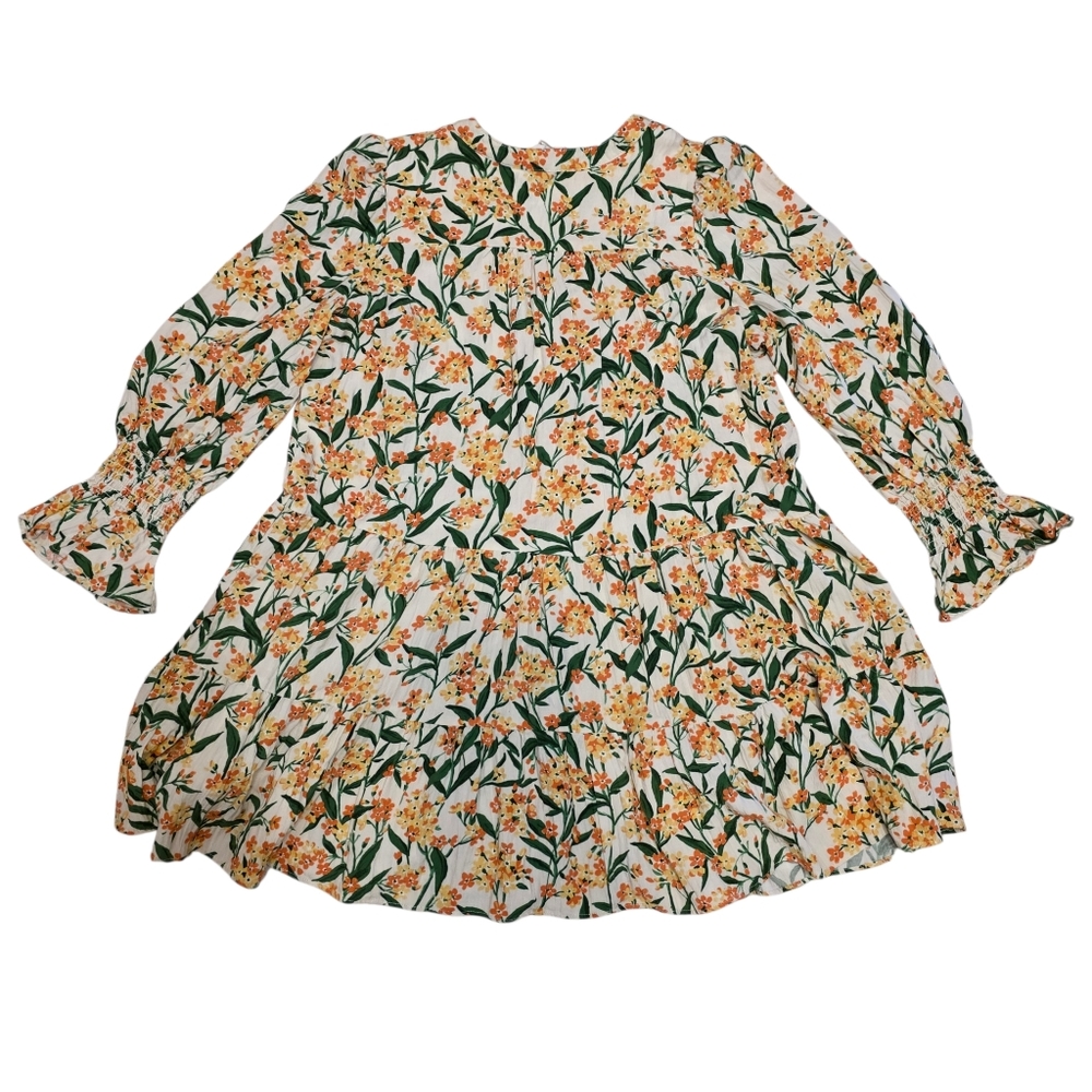 Pomander Place Bermuda Blossom Kenzo Mini Dress- L - Picture 7 of 13